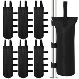 BYZESTY Gazebo Sandbags, Pack of 6 Sandbags for Filling, 600D Oxford Thick Sandbag Weighting, High Performance Double Stitched Sand Bag, Sand Bag for Pop-Up Gazebo, Tent, Parasol