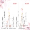 [OLYCRAFT] 4pcs Japanese Cherry Blossom Phone Charm Lanyard Phone Pendant