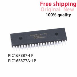 Microchip (1piece) 100% PIC16F887-I/P DIP-40 칩셋 [01 PIC16F887-I P] (1piece) 100% PIC16F887-I/P DIP-40 Chipset [01 PIC16F887-I P]