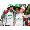 Shamrock Happy Face Iron On Decal, St Patricks Day Shirt