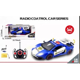 UNOMI Remote Control Police Car Toy w/ Lights & Sirens - Rechargeable Battery Included