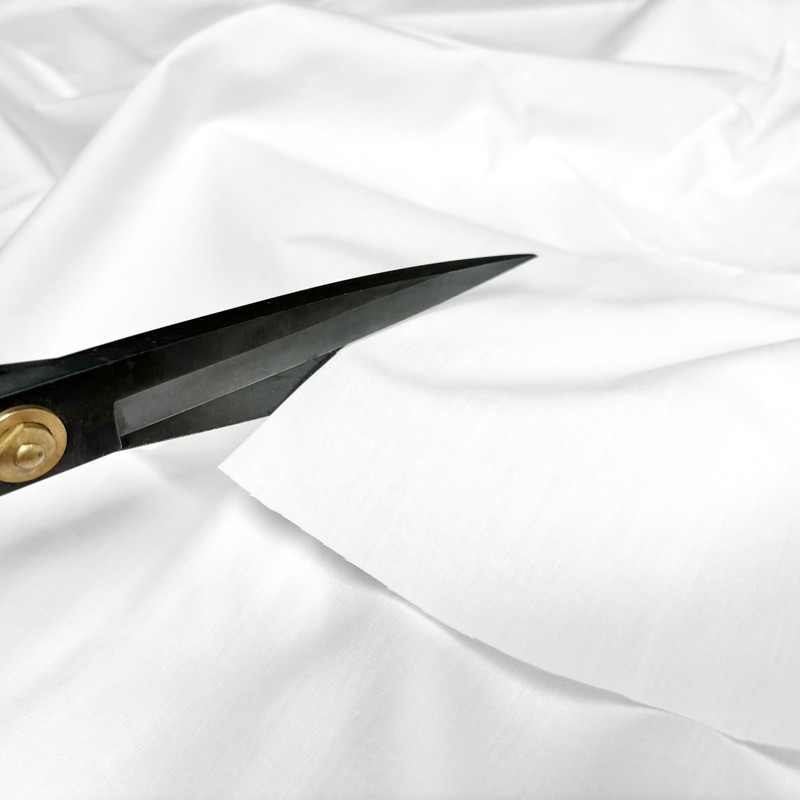 1 Yard White Cotton Fabric 57 Inch Wide 125 GSM