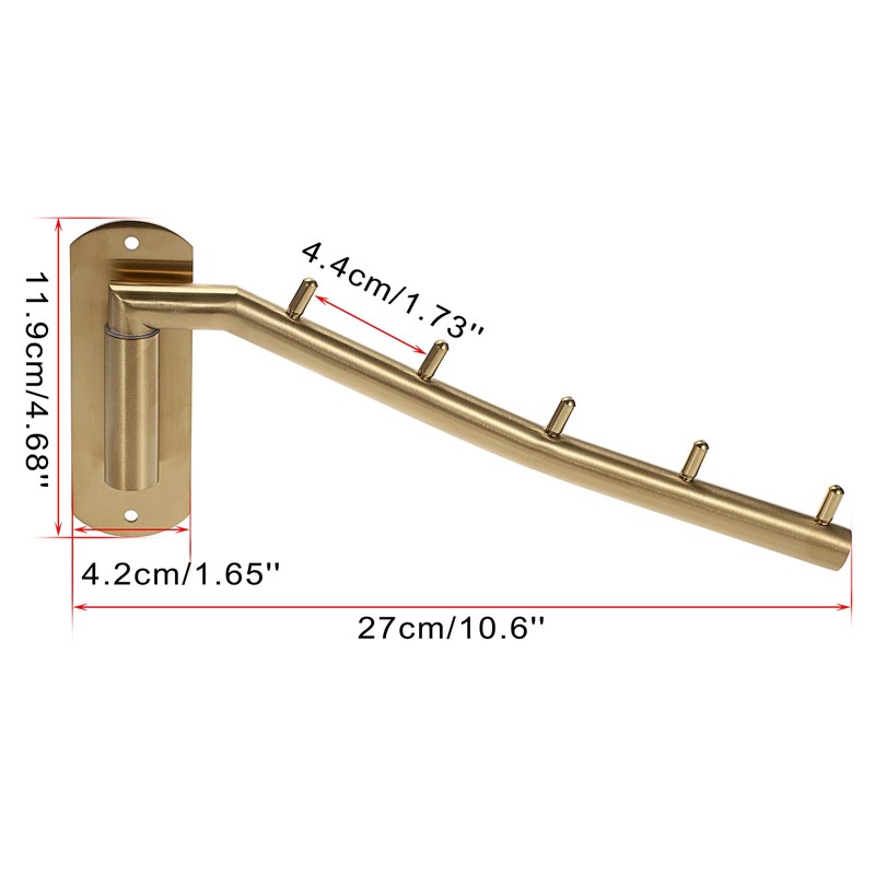 Sumnacon Stainless 2 Pcs Steel Clothes Hanger Rack-Wall Mount Garment