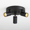 VidaLite Shura - Round 3-Light Black Integrated LED Ceiling Light