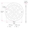 4 Inch Shower Drain Cover,Round Screw-in Floor Drain Cover,Easy-to-Install Replacement
