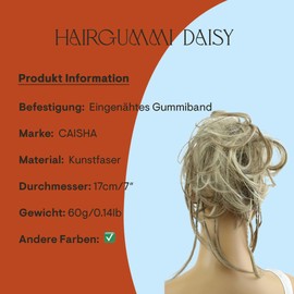 PRETTYSHOP Hairpiece Hair Rubber Scrunchie Scrunchy Updos VOLUMINOUS Wavy Messy Bun dirty blonde mix #18TH613A G25D