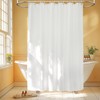 Seenus Extra Long Waterproof Fabric Shower Curtain 72 x 84