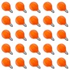 Cbebew Orange G40 Replacement Bulbs, 25 Pack Halloween G40 Globe