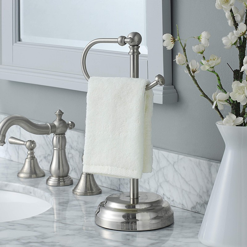 SunnyPoint Heavy Weight Classic Decorative Metal Fingertip Towel Holder Stand