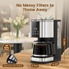 COWSAR 10-Cup Coffee Maker, 24-Hour Programmable Coffee Brewer, Keep Warm,