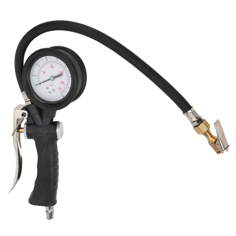 Tire Pressure Inflator Gauge Handheld for Car Motorcycle with Rotatable