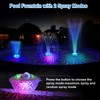 LanAqua Floating Pool Fountain with Underwater Light Show,Pool Water Fountain