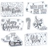 Rayher Clear Stamps - Christmas Greetings, 102,5X97Mm, 7 Motivi, Bus.Blis.