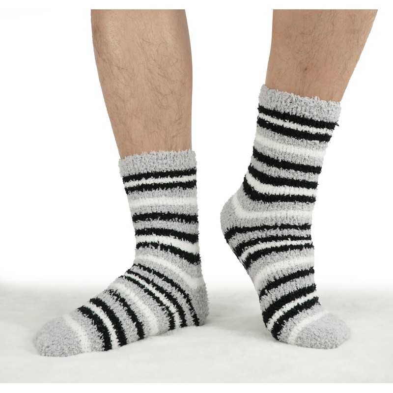 BenSorts Fuzzy Socks for Men Slipper Socks Cozy Comfy Warm