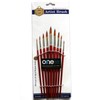9 Pcs Pointed Round Paint Brushes Set with Synthetic Sable