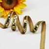 Length10 Yards，Wide 12mm/0.47 inch Golden Sequin Ribbon Trim,for Sewing DIY