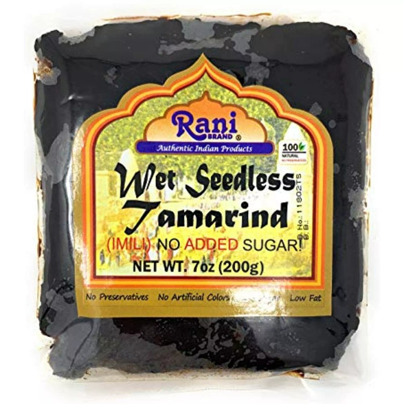 Rani Tamarind, Wet Seedless Block/Slab (Imli) 7oz (200g)