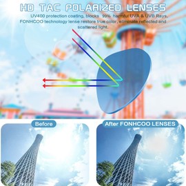 FONHCOO Polarized Kids Aviator Sunglasses Fashion Lightweight TR90 Frame Eyewear with UV400 Protection for boys and girls aged at 5-10