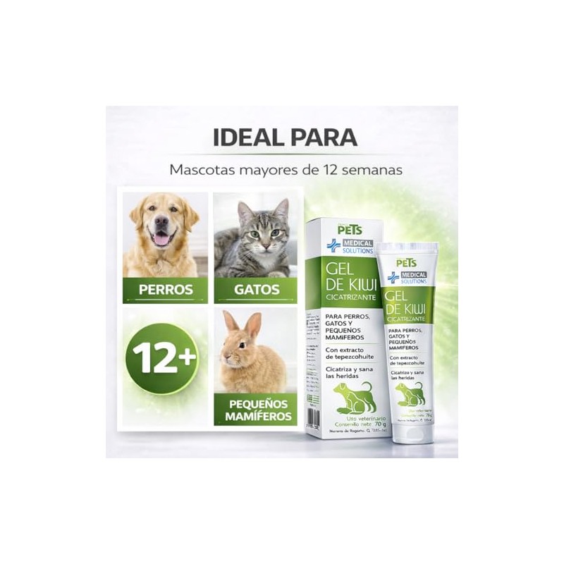 Medical Solution Gel Cicatrizante de Kiwi para Perros, gatos y