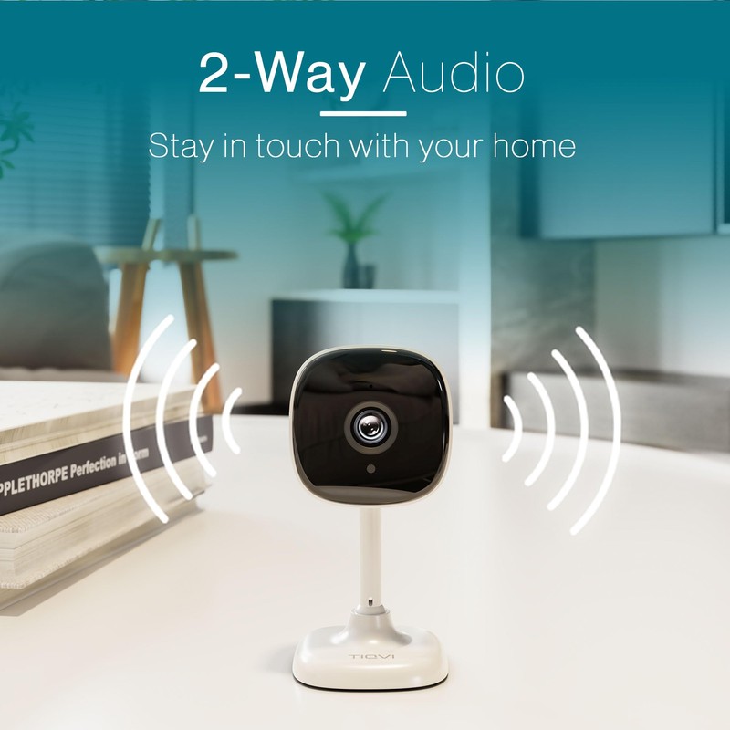 Tiqvi - Smart Indoor Camera WiFi, 1080P, Dualband (2.4/5GHz), Infrared