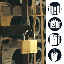 Master Lock V Line 30mm Key Type 314 Brass Padlock Keyed Alike