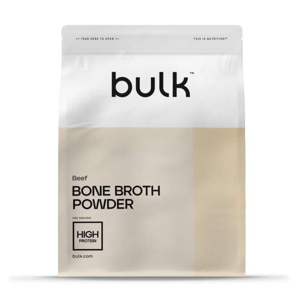 Bulk Bulk Knochenbrhe pulver, Rindfleischgeschmack, 600 g, 60 Portionen, 9.4