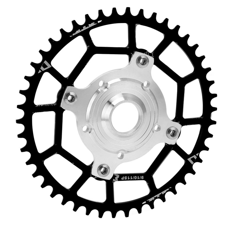 Aluminum Alloy 46T 104 BCD Chainring and Adapter Replacement for