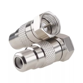 Peakelect Atari 2600 TV Adapter F Type Male to RCA Female Connector for Atari 2600/7800