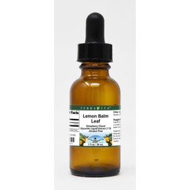Lemon Balm Leaf Glycerite Liquid Extract (1:5) - Strawberry Flavored (1 oz, ZIN: 512740)
