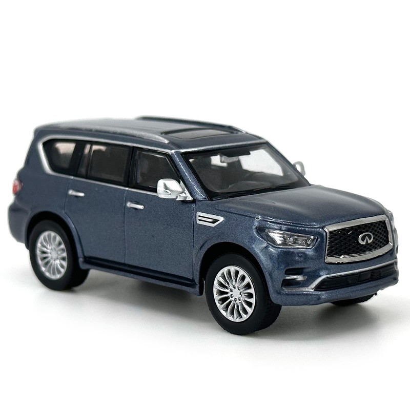 Paudi Model 1/64 Infiniti 2020 QX80 Collection Complete Blue Mini