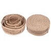 Hanging Fruit Basket Rattan 3 Tiers Multifunctional Foldable Elegant Style