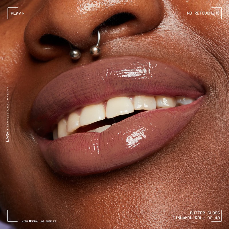 NYX PROFESSIONAL MAKEUP Butter Gloss Brown Sugar, Non-Sticky Lip Gloss