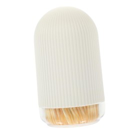 Baluue 1 Set Multi Function Wooden Toothpick with Storage Case Disposable Tooth Cleaning Tool for Home Restaurants and Parties Light Yellow Fine Grinding Comfortable to Use