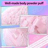 Pink Large Powder Puff, Soft & Fluffy, Reusable, Ideal for