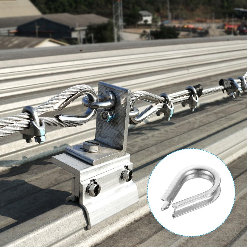 PATIKIL M2 Stainless Steel Thimble 30pcs Wire Rope Thimble 1.5mm