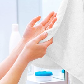 Textile Do Pack of 6 Guest Towels Luxury 100% Egyptian Cotton (30 x 50 cm, 600-GSM) Super Soft Quick Absorbent Hand Towels For Gym, Spa, Golf Wash Cloth Towel Set (White)