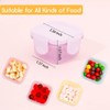 Plastic Salad Dressing Containers, 6Pcs Mini Food Storage Containers,Small Food