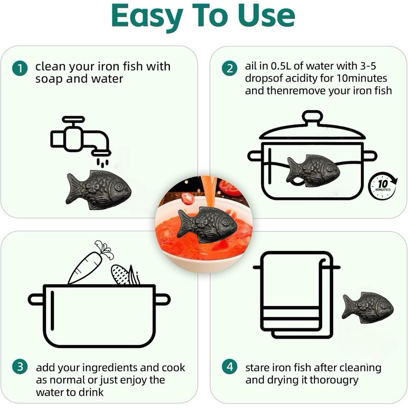 The Iron Fish - Reusable Cooking Aid to Help Add