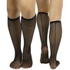 tobeinstyle Sheer de la mujer fishnet rodilla alta calcetines con