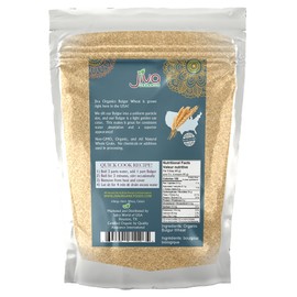 Organic Bulgur Wheat Fine #1 2 LB - Non-GMO, Grown in USA, 100% Natural Wheat Berries, Resealable Bag by Jiva Organics