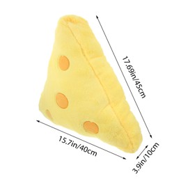 Realistic Cheese Plush Pillow Cute Decorative Cushion for Soft Fabric Cheese Accent Pillow Cozy Novelty Plush for Living Room Bedroom Office