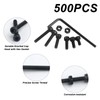 500 x M3 screws set, hexagon socket screws, nuts set,
