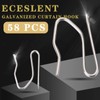 ECESLENT Curtain Hooks 58 Pcs Drapery Hook Pins 1.2 Inch