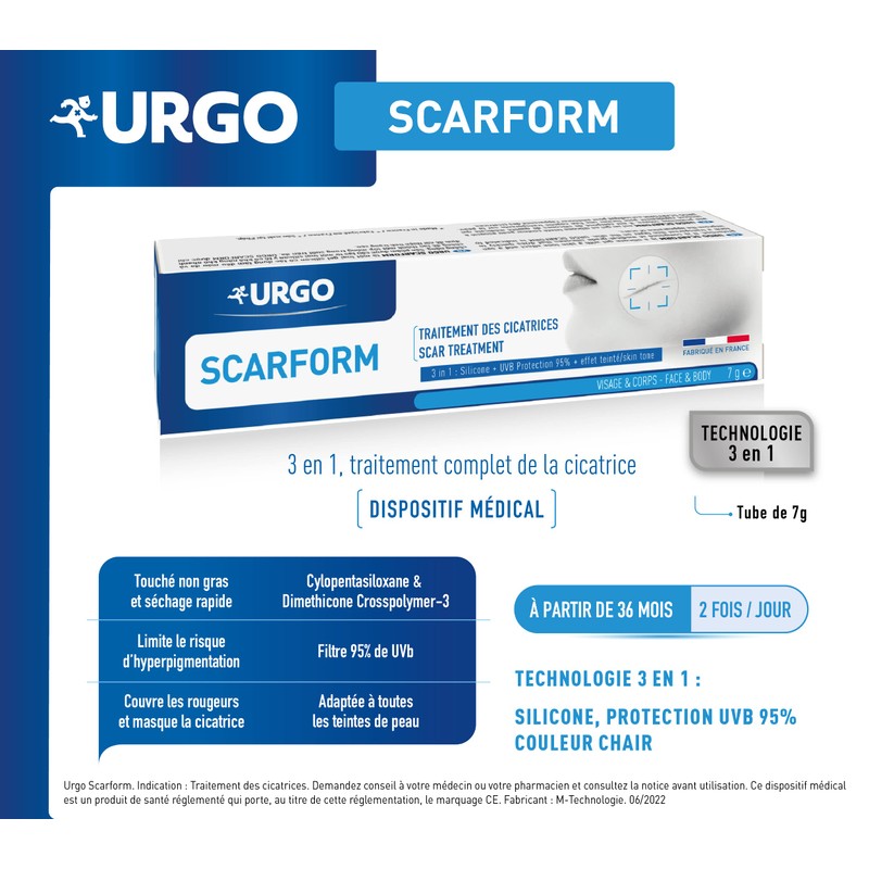 URGO SCARFORM - Dermatologische Behandlung zur Behandlung von Narben