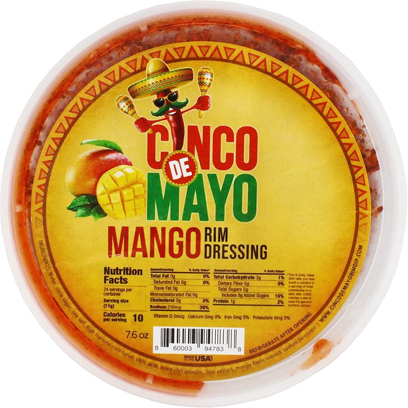 Cinco de Mayo Mango Rim Dip Cocktail Rim Dressing (1