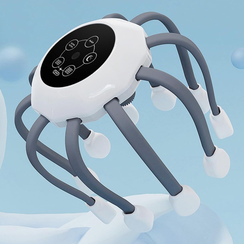 WANGCL Electric Scalp Massager, Head Massager, 10 Massage Nodes, 5