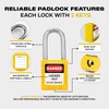 Boviisky Lockout Tagout Locks Sets, 10 Yellow Lockout Tagout Safety