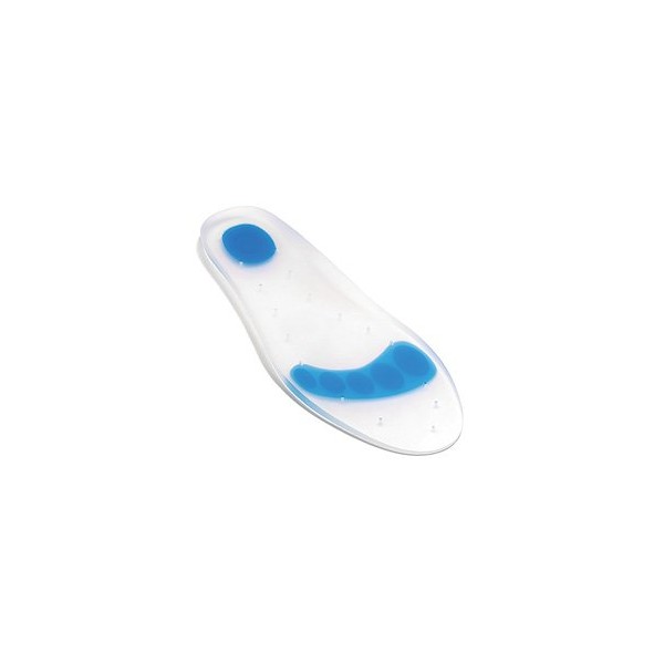 Silipos SoftZone 4014 Full Length Foot Insole - Medium, Latex-Free, Hypoallergenic Multi-Density Silicone Foot Cushion