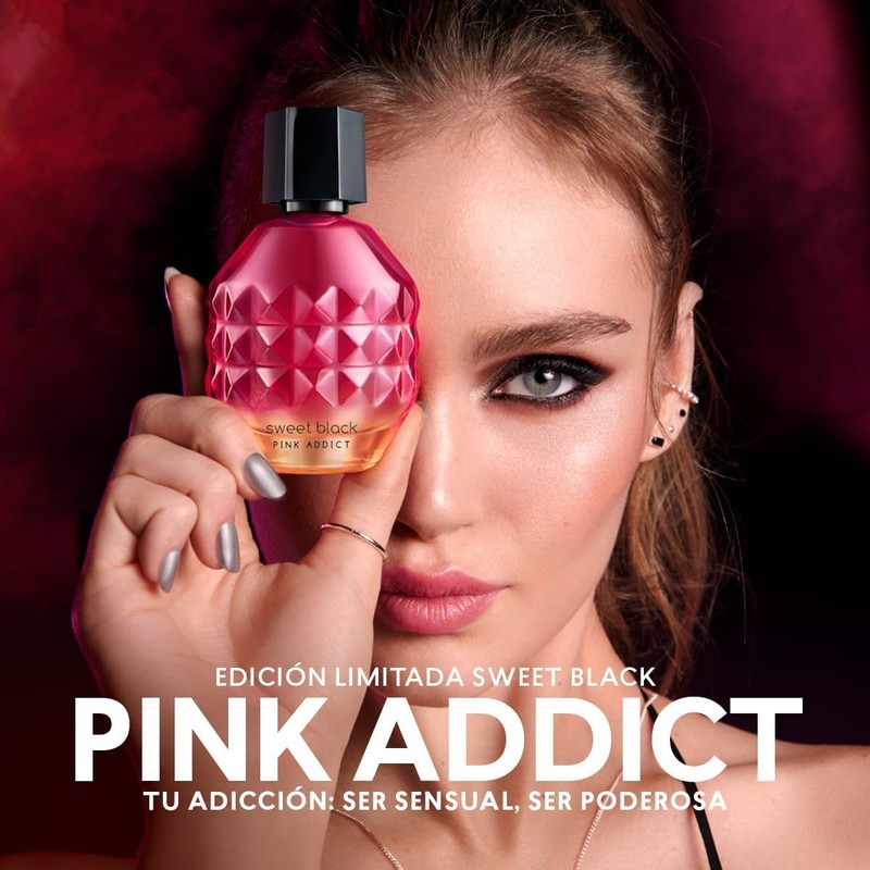 Esika L'Bel Pink Addict de Sweet Black, Cyzone Perfume de