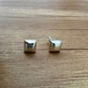 Agalea | Aretes tipo Broqueles diseño de Caudro de plata